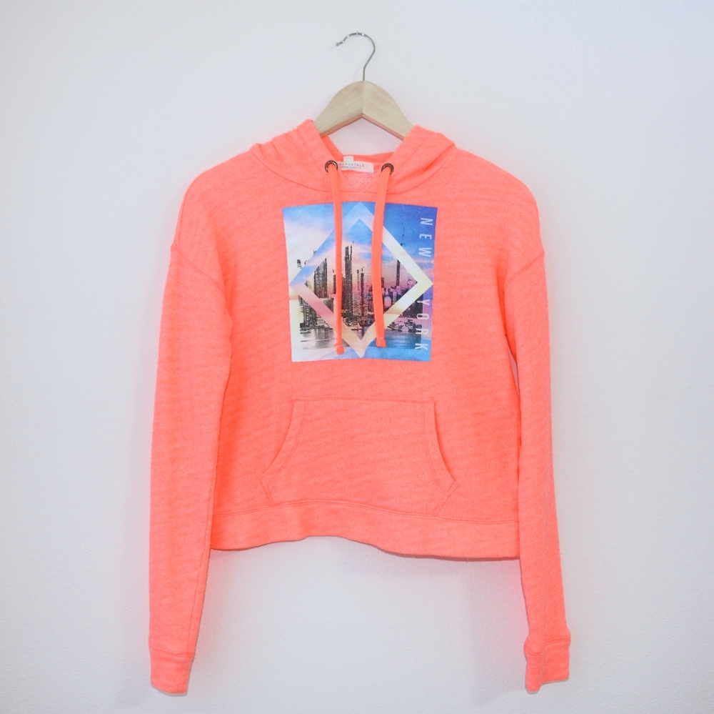 Aeropostale NYC Neon Pink Womens Hoodie